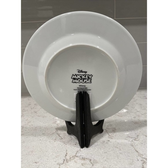 MICKEY MOUSE CLASSIC GOLD 8” Salad Plate Gold Heads Rim Bone China Dinner ware - Picture 7 of 7